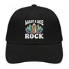 Black Crystal Rock Graphic Baseball Cap Unisex Breathable Polyester Outdoor Sport Hat