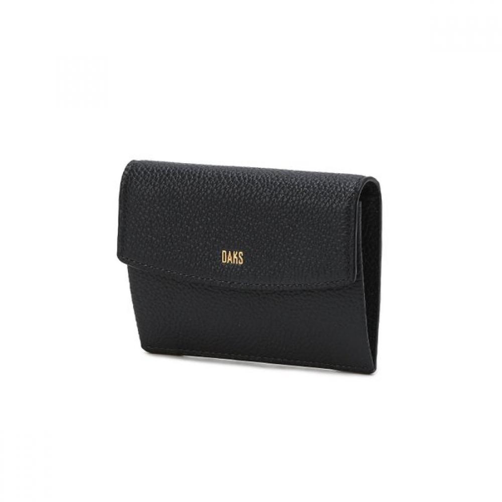 

Daks Soft Twotone Black Cowhide Business Card Wallet Dbho4e715bk Single option