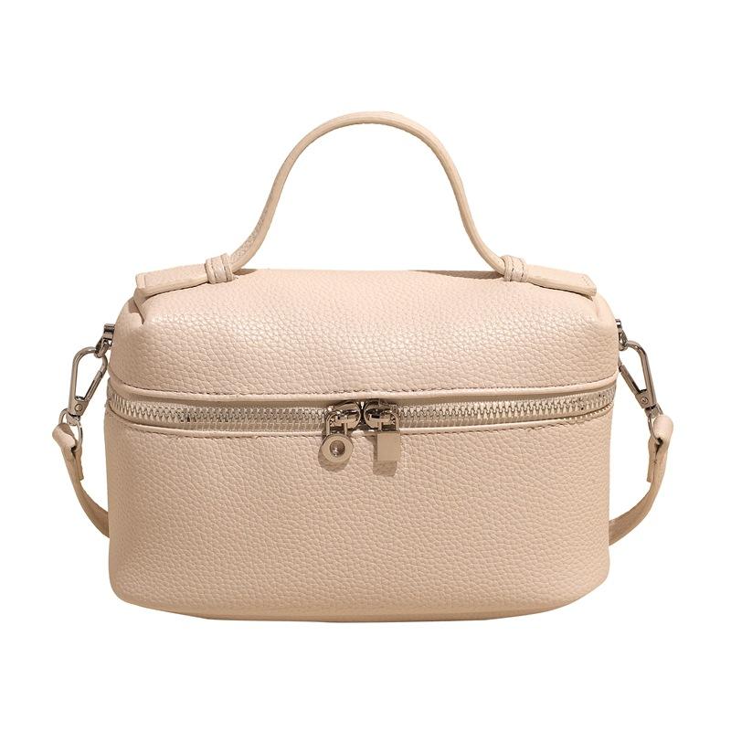 Wholesale New Korean Simple Lychee Pattern Portable Small Square Bag Fashion Versatile Premium Temperament Crossbody Women's Bag