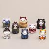Small Size 8-piece Cat Figure Set Pvc Material 3cm Non-assembled Characters Collection
