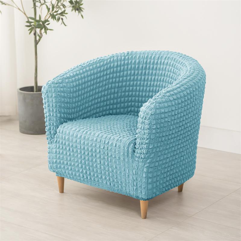 Solid Color Bar Club Sofa Cover Stretch Spandex Armchair Covers Single Seat Tub Couch Slipcover for Living Room Furniture Covers