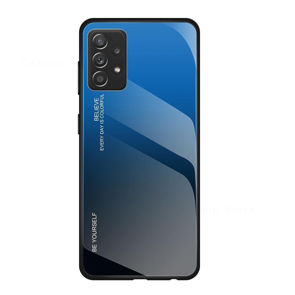 

Чехол-накладка из градиентного закаленного стекла для Samsung Galaxy A55 A54 A53 A52 A34 A33 A14 A15 A25 A24 A05S A50 A50S A51 A71 A32 4G 5G A53 5G