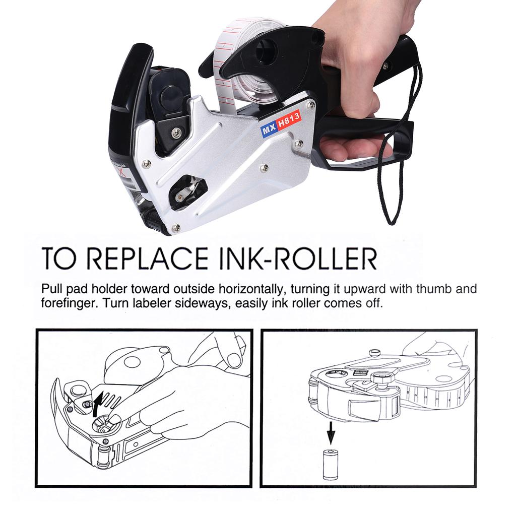 MX H813 Aluminum Alloy Marking Machine Singles Row Code Printer Labeling Machine Handheld Tagging Machine