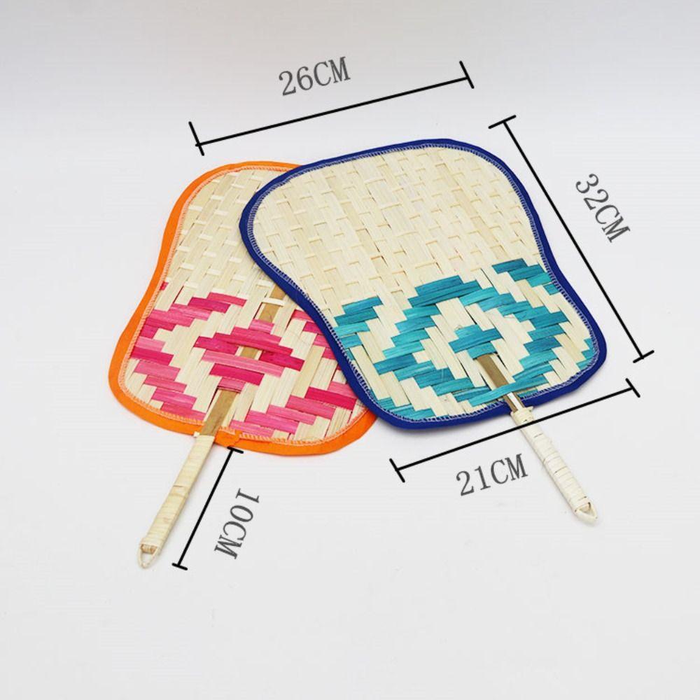 Hand-wove Bamboo Weaving Fan Old-fashioned Plantain Fan Portable Hand Cattail Fan Summer Cooling