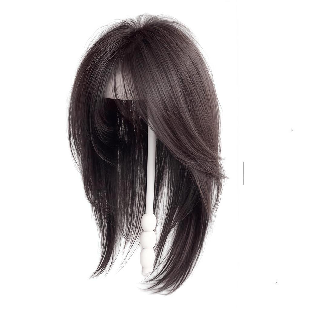 Women's Clip-In Top Layer Wig with Free Shipping - Thickening, Volumizing, Fluffy Collarbone-Length Hair Replacement