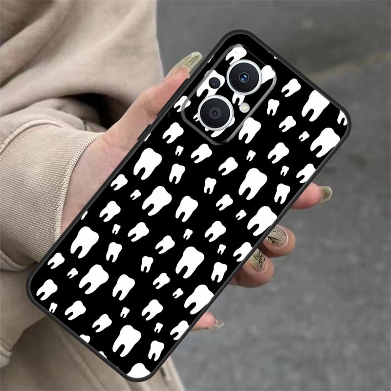 Dentist Dental Tooth Nurse Case For OPPO Reno 7 8 Lite 10 11 12 13 14 Pro 8T 12F 13F 14F OPPO Find X8 X6 X9 Pro Cover