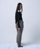 G Museum Folding Waist Band Maxi Skirt (Charcoal Khaki)