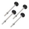 4PCS Leveling Feet Black Color Round Stable 100mm Height Adjustable Furniture Leveling Feet for