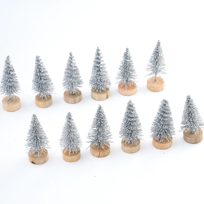 WTEMPO Mini Christmas Tree Home Office Store Desktop Christmas Tree Ornaments Festive Indoor Outdoor Christmas-themed Party Decorations