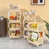 New Storage Basket Multifunctional High Capacity Stackable Hollow-out Fruit Vegetable Organizer for Kitchen