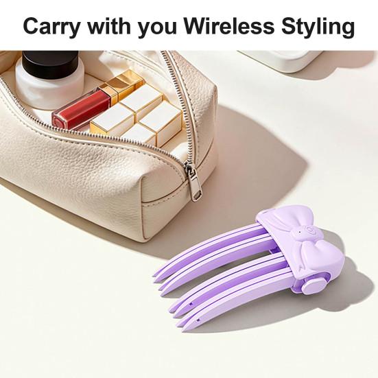 Hair Root Volumizer Electric Heated Volume Clip, 2 Heat Settings Volumizing Comb Rechargeable Lift Bangs Styling for Fine Flat