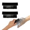 Black Handle Grip Nail Brush Multifunctional Nano Brush Durable Finger Nail Brushes