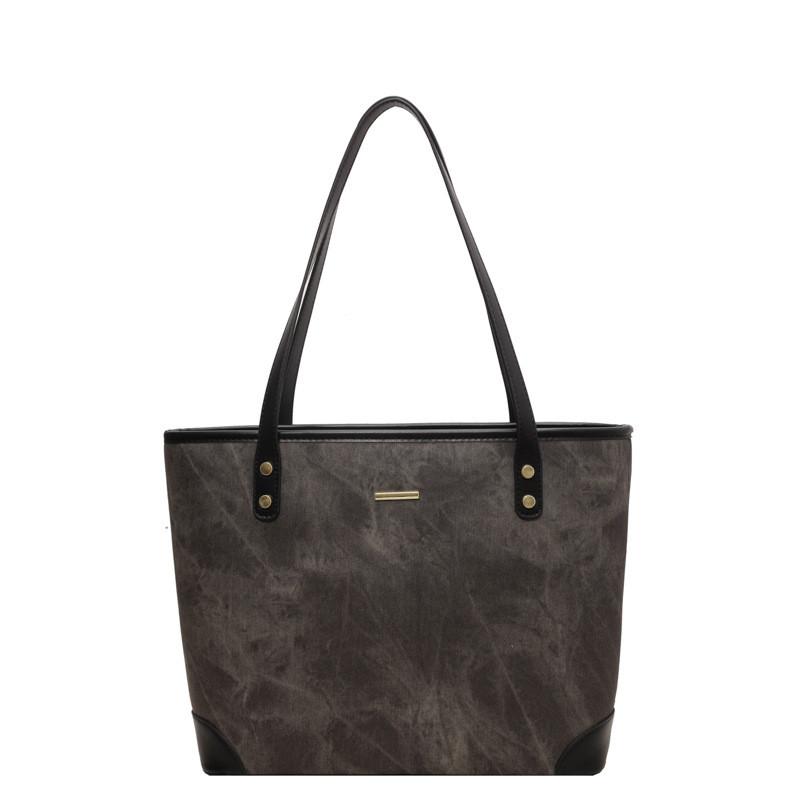 Ielgy Retro Large-Capacity Casual Western Style All-Match One-Shoulder Commuter Tote Buck