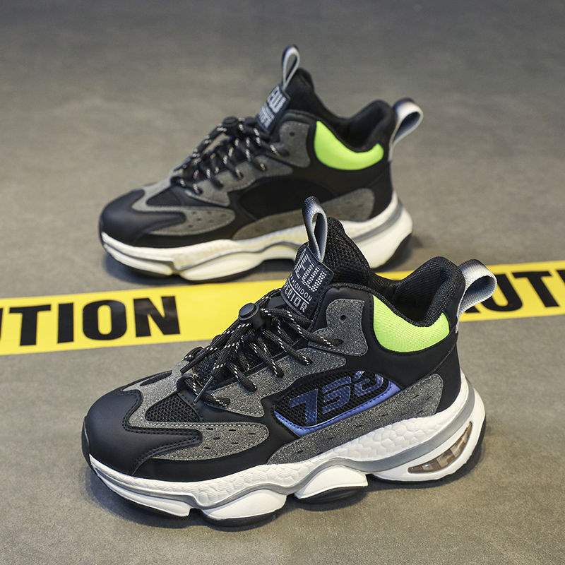 Autumn and winter warm dad shoes children's high-top board shoes student velvet cotton shoes boys sports shoes deodorant mesh shoes