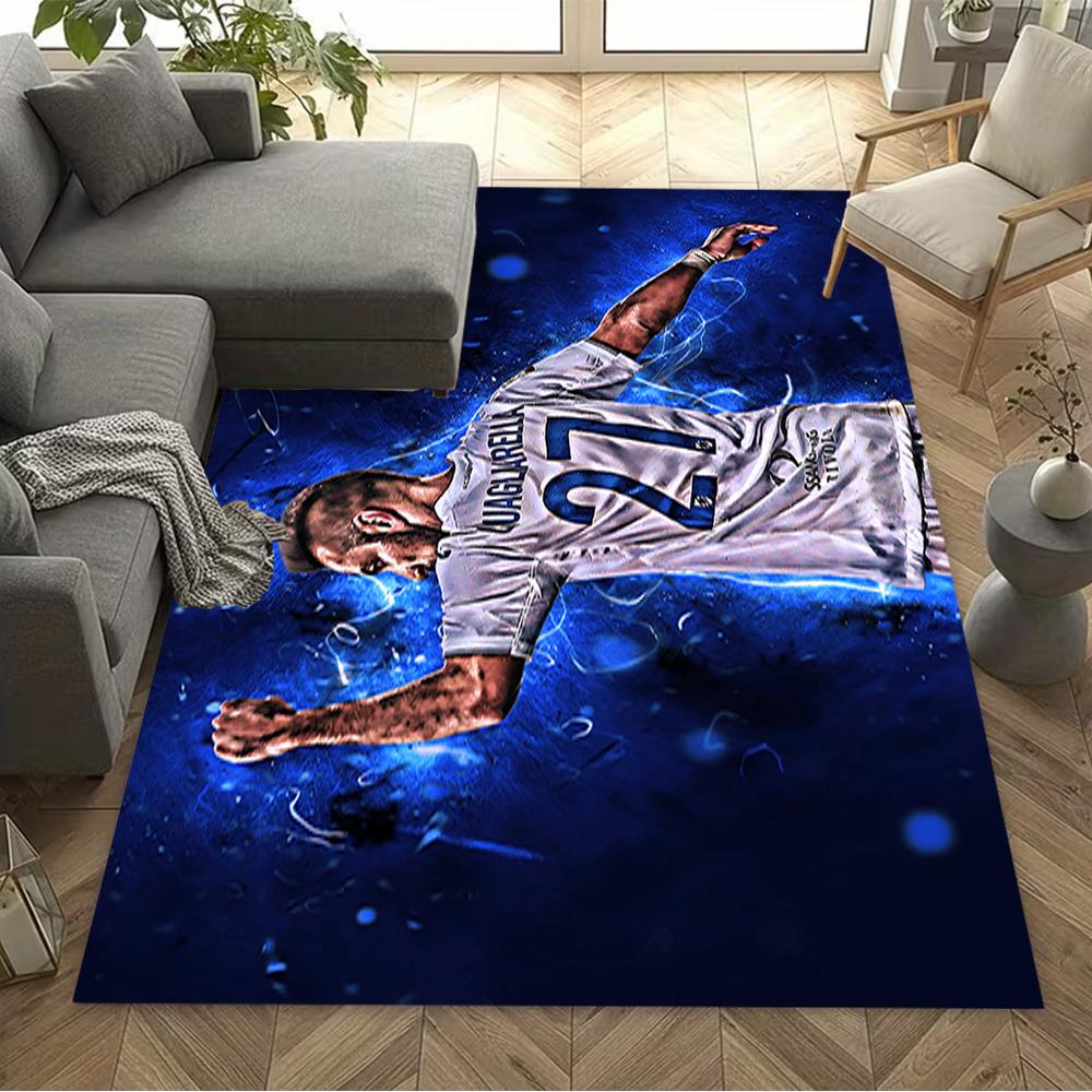 Sampdoria Player Celebration Floor Rug Office Rug Suitable for Bedrooms Playrooms Balcony Kitchen Anti-slip Rug Decorate Offices Best for Christmas