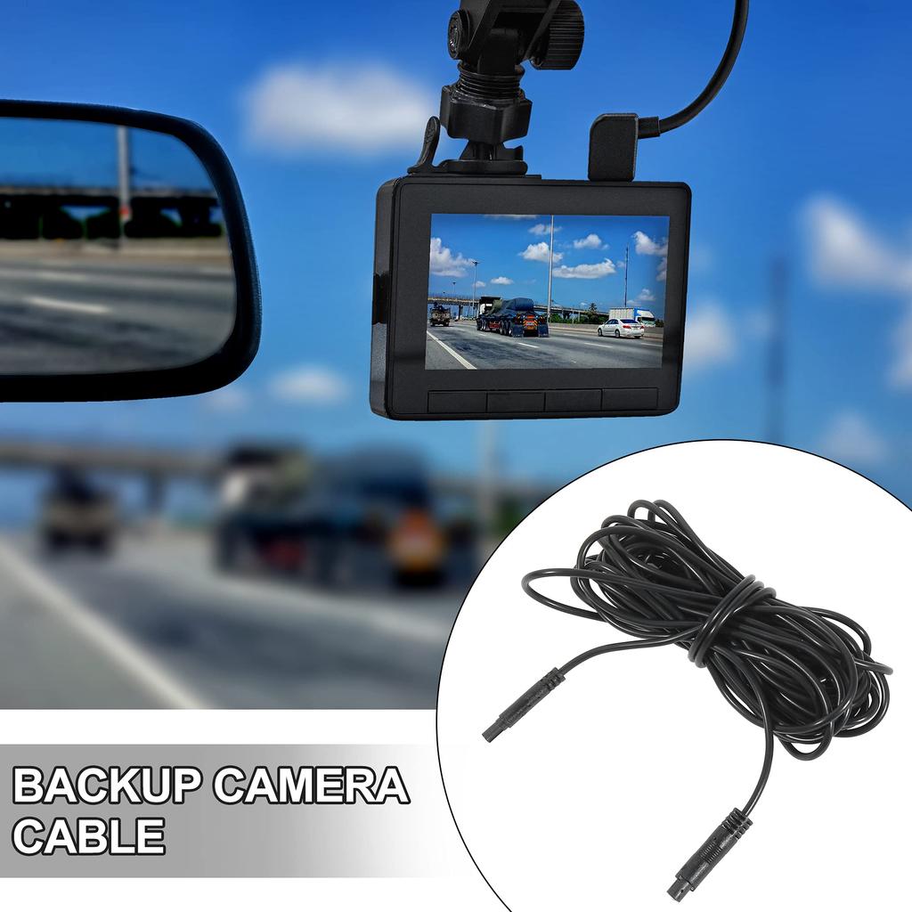 X AUTOHAUX Backup Camera Cable Extension Cable Dash Camera Cord Rear View Camera 4 Pin 6M
