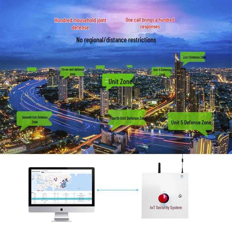Emergency Alarm Button Hub for Connected Campus Security System