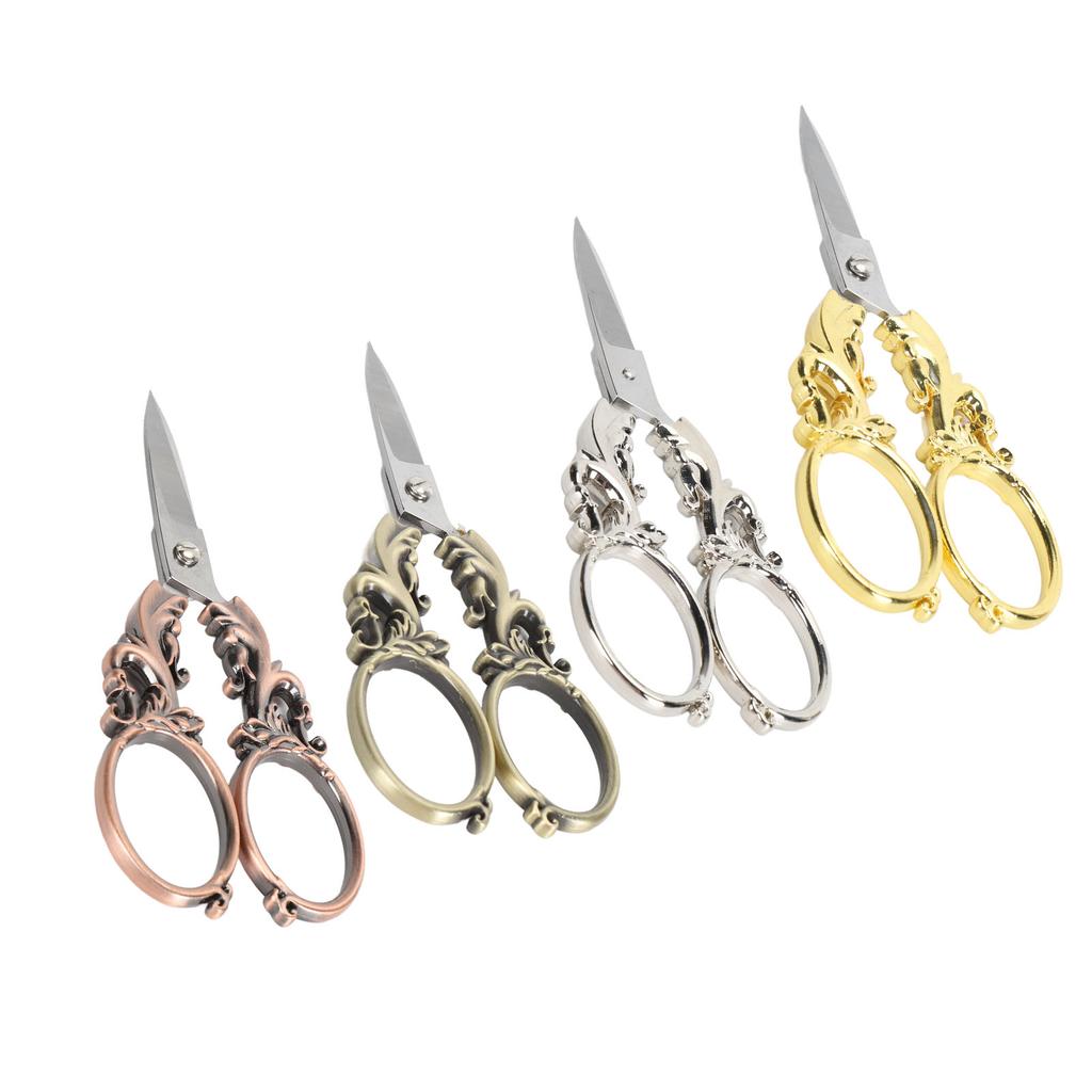 5in Embroidery Scissors Stainless Steel Tip Multifunctional Portable Vintage Scissors for Handmade P
