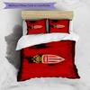 Monaco Football club Printed Pattern Duvet Cover Set – includes 1 duvet cover and 2 matching pillowcases Bedroom decor Christmas gifts