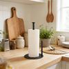 Popular kitchen paper towel holder Non-slip base roll paper holder Stainless steel vertical tissue holder Home Kitchen Storage Gadget