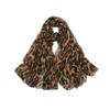 Millennium Spice Girl Vintage Leopard Print Silk Scarf Pure Desire Premium Long Shawl Personality Atmosphere Thin Printed Ribbon