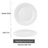 Assiette à dîner en porcelaine blanche série clair de lune NHZHIW