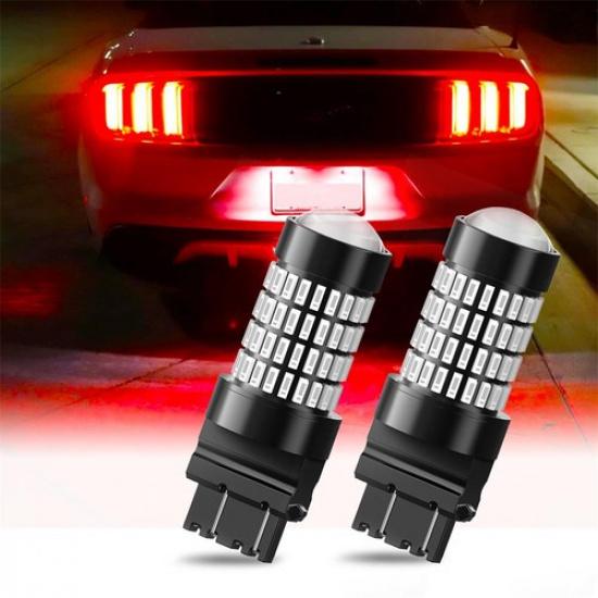LED Brake Stop Tail Light Bulb 3157 3057 Red Ultra Bright 102H Lamps
