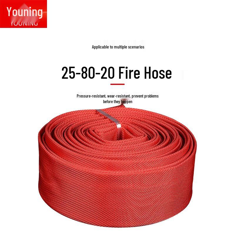Youning Red Lined Industrial Fire Hose 25-80-20