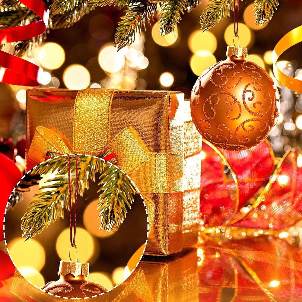 100pcs For Christmas Ornament Hanging Cords for Home Decor and Crafts