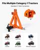 3 Point Trailer Hitch with 50.8mm Receiver, 3 Pt Quick Hitch with 3 Trailer Balls, Tractor Tow Drawbar Adapter for Category 1, Kubota, Mahindra, Ford,