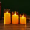 Acrylic Bullet-Shaped Remote-Controlled Flameless Candle Lamp