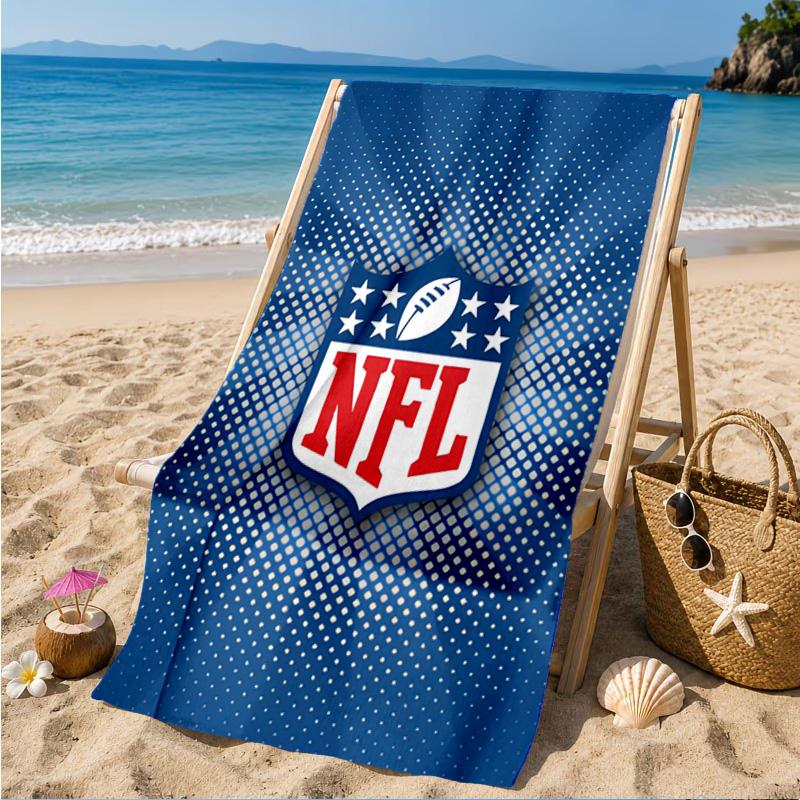 NFL Team Collection Beach Towel, Microfiber Beach Towel, Perfect For Pool, Beach, Travel, Home Decor Beach Party Fan Gifts