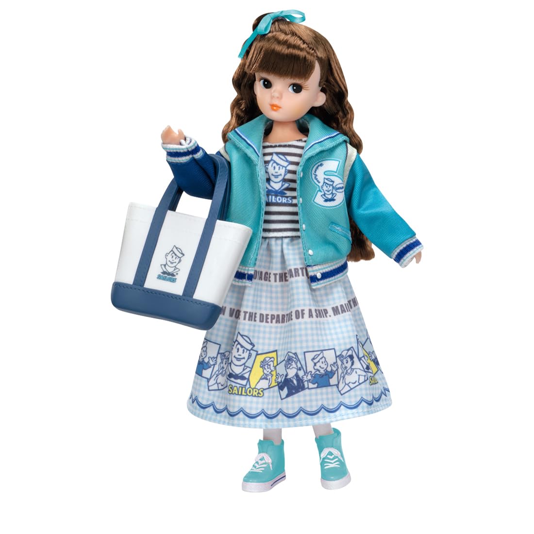 

Takara Tomy Licca-chan Doll Retro Licca Sailor Marine Fashion Dress-Up Pretend Play Toy for Ages 3 and Up