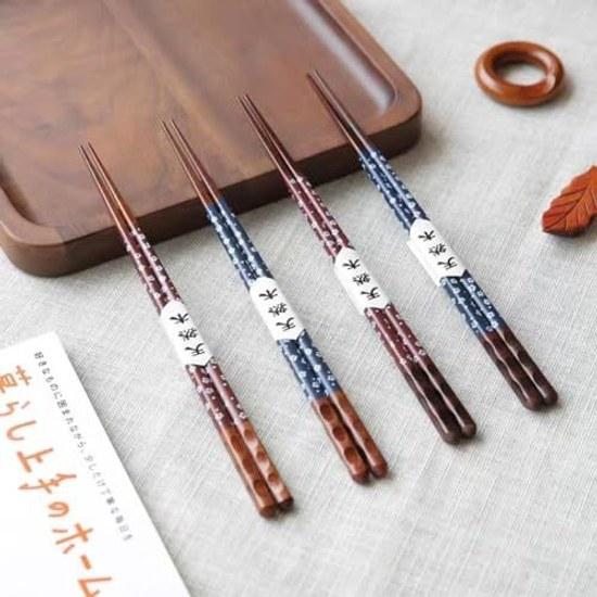 Chopsticks two pairs set couple wooden pair total length 23cm Japanese style not dishwasher safe wedding gift celebration present my