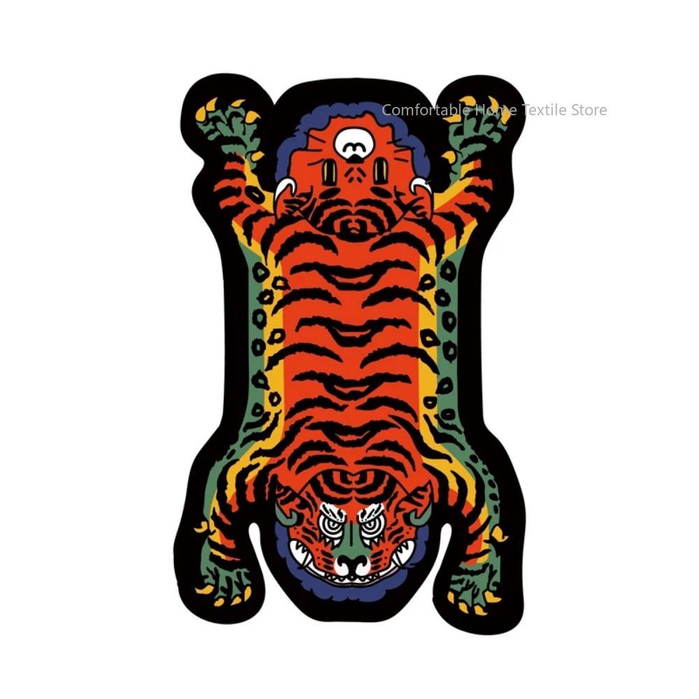Carpet Living Room Cute Cartoon Tiger Decor Carpets Children Bedroom Bedside Large Area Rug Home Decoration Cloakroom Foot Mat