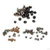 20 nitar Assorted Kit Rund kon Dekorativt 7 mm gör-det-själv-läderhantverksdubbar