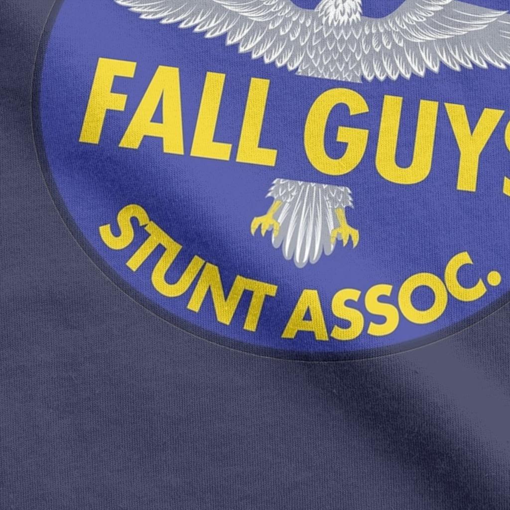 Men T-Shirt Fall Guy Stunt Association Funny Pure Cotton Tee Shirt Short Sleeve T Shirt Round Collar Clothing Plus Size