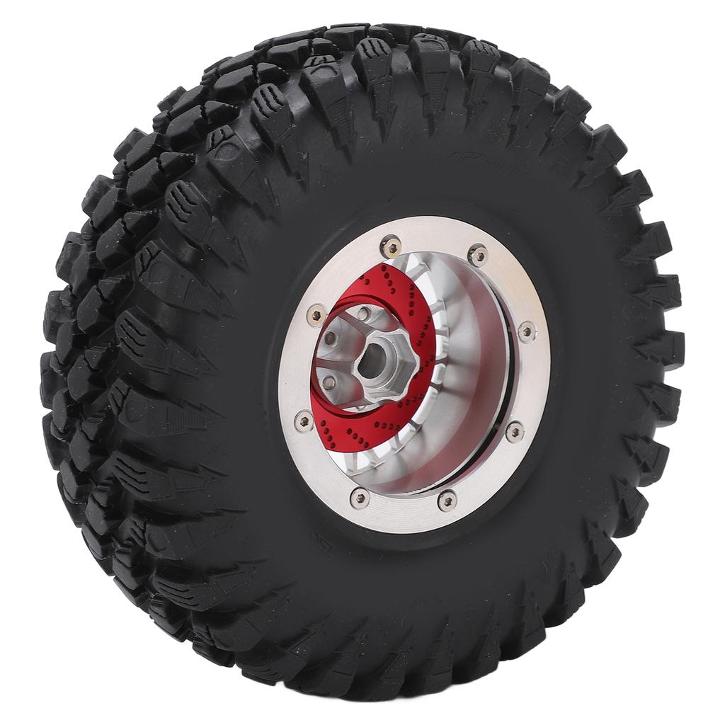 RC Tire 2.2 Inch   Rubber Alloy RC Car Wheel with Metal Wheel Hub RC Spare Upgrade Parts Accessory
