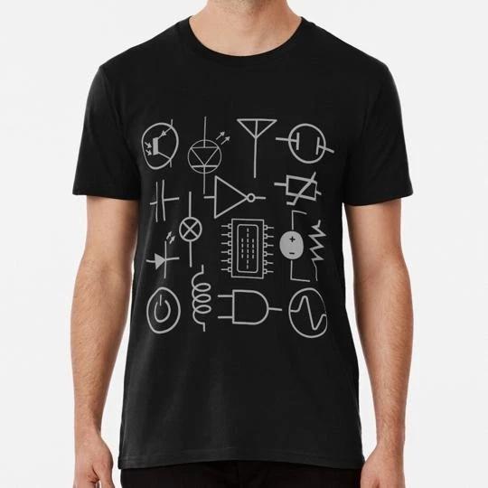 

Electronic Components Symbols Size S to 5XL Made in the USA T-shirt XL