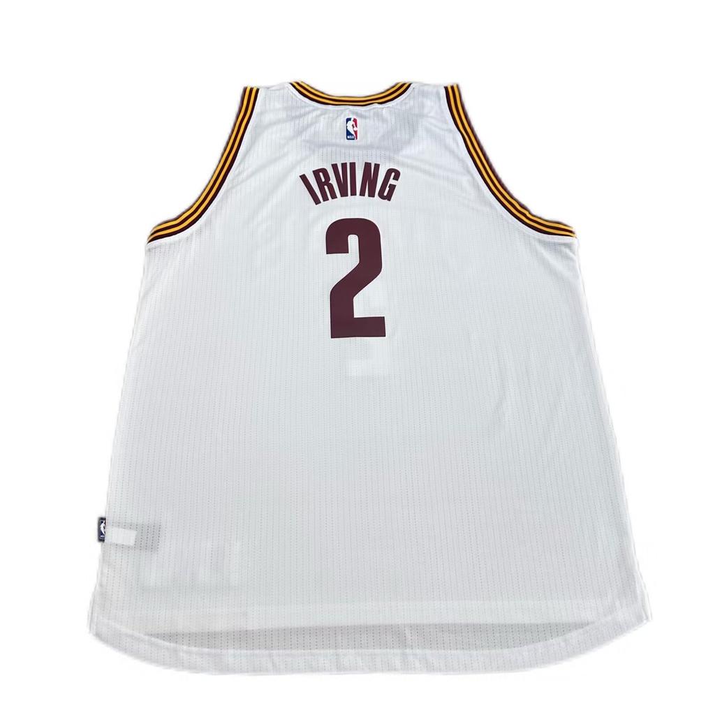 adidas NBA Cavaliers Kyrie Irving #2 Heim Rundhals Atmungsaktiv Mode Sport Ärmelloses Trikot Unisex Trikot Weiß 7470A-CVW-K91515
