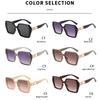 High-quality Gradient Square Sunglasses Women Men Fashion UV400 Sun Glasses Party Travel Artistic Sense