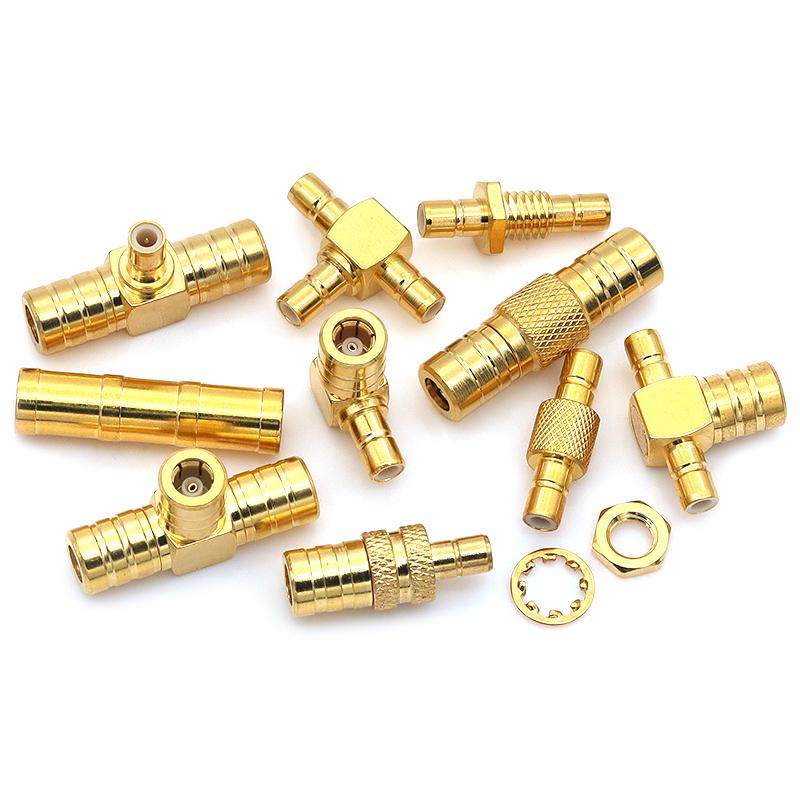 RF Coaxial Adaptor SMB Male To SMB Male / SMB Female, DAB Car Antenna RF Connector 50 Ohm