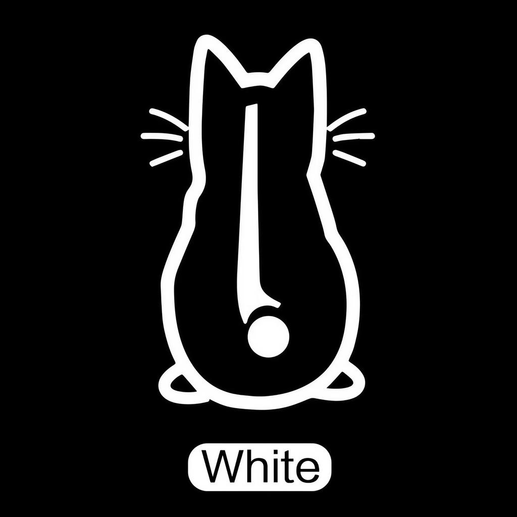 Funny Moving Tail Cat Car Sticker Window Wiper Decals Rear Windshield Sticker Reflective Car Animal Sticker Notebook Decoration
