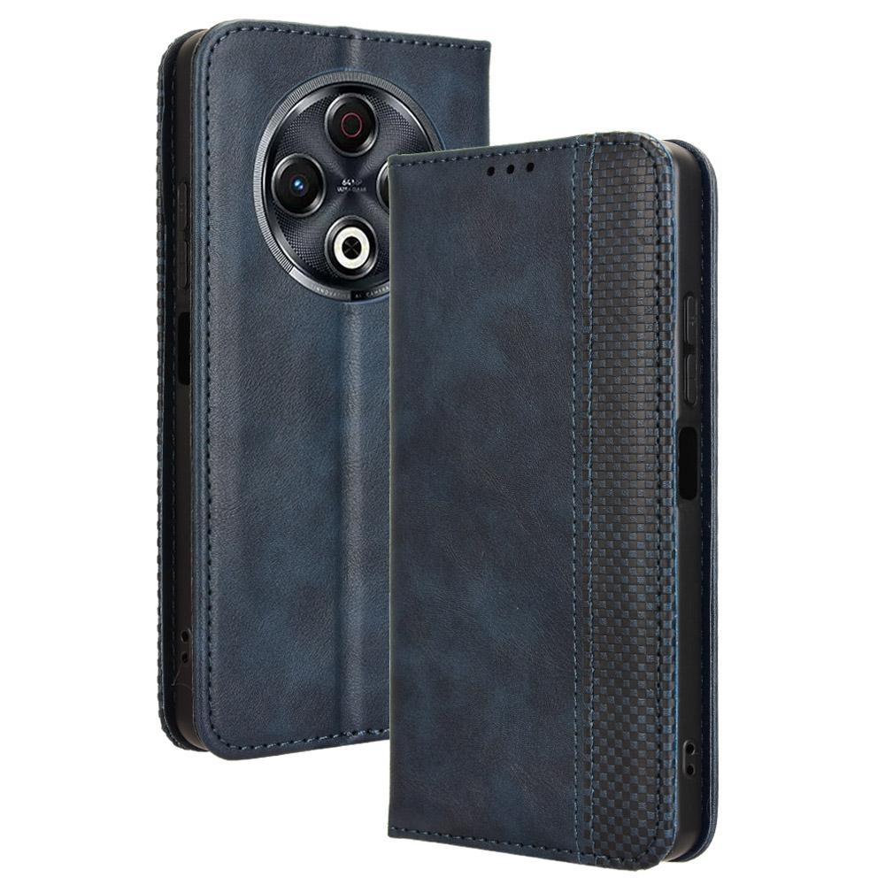For TECNO Spark 30 4G KL6 Leather Case Wallet Stand Retro Texture Phone Cover