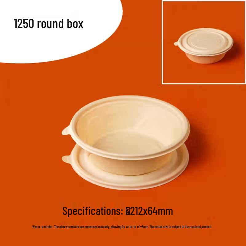 Eco-Friendly Biodegradable Round Food Containers