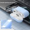 Anti-fall Earphone Case with Carabiner Dustproof Earbuds Cover Shockproof Anti Scratch Charging Box Shell for AirPods Pro 3