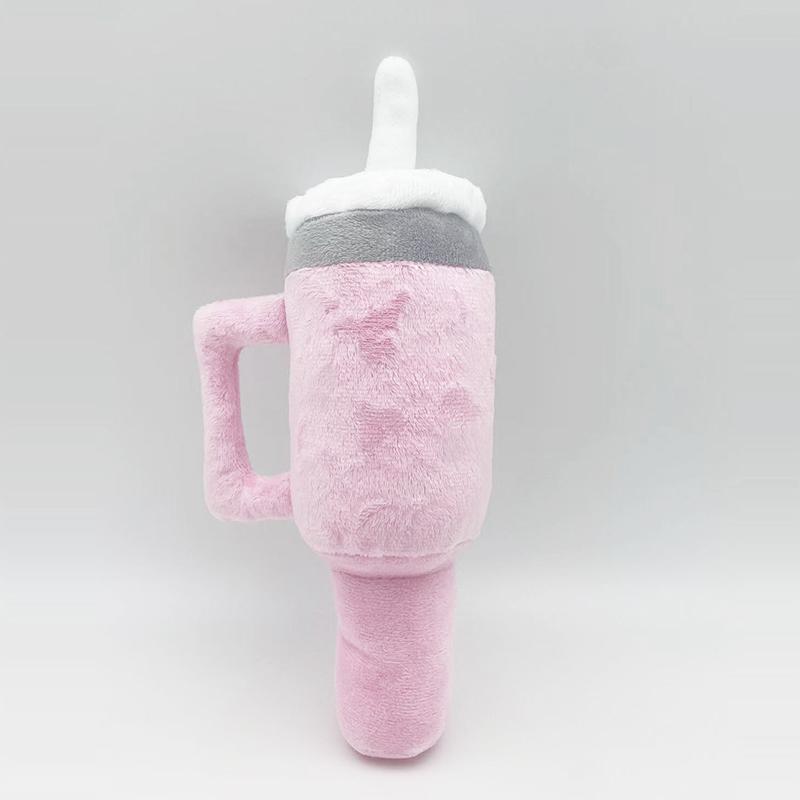 

Плюшевая игрушка для домашних животных, игрушка в форме бутылки с водой, интерактивная игрушка для чистки зубов собаки, жевательная игрушка для домашних животных для маленьких, средних и больших собак XS розовый