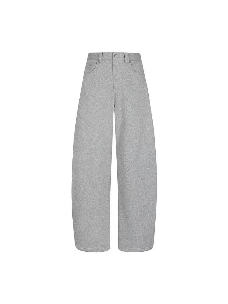 JNB Jiangnan Winter New Velvet Banana Pants - No Returns/Exchanges Extra Small серый