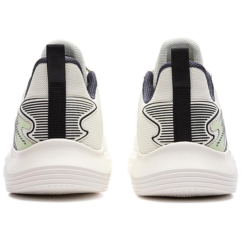Hongxing Erke Comfortable Versatile Shock Absorbing Wear Resistant Low Top Casual Running Shoes Men Sneakers White 51121403018-002