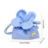 Korean Style Plaid Drawstring Bag Cute Shoulder Bags Casual Flower Handbag  Women